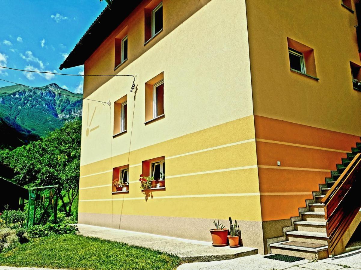Apartment And Garden House Among The Mountains Podbrdo Bagian luar foto