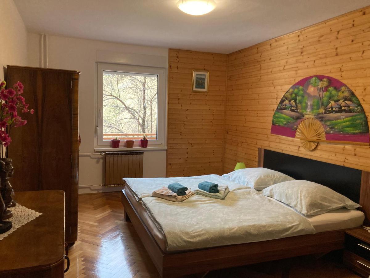 Apartment And Garden House Among The Mountains Podbrdo Bagian luar foto